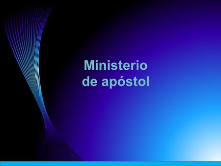 Ministerio de apóstol.