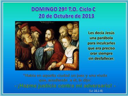 ¡Presta atención a los dos personajes del evangelio de este domingo!