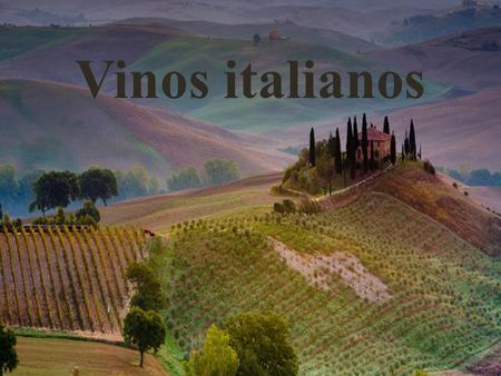Vinos italianos.