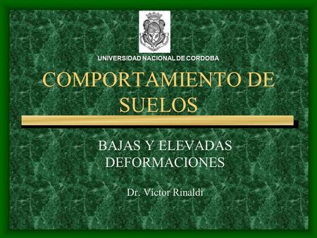 COMPORTAMIENTO DE SUELOS