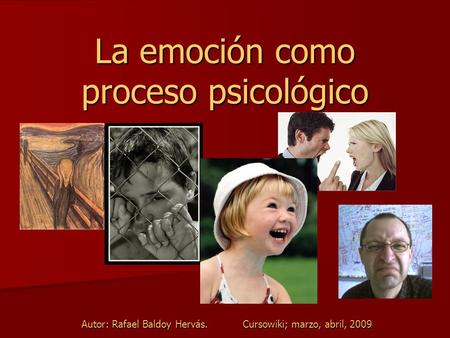 La emoción como proceso psicológico