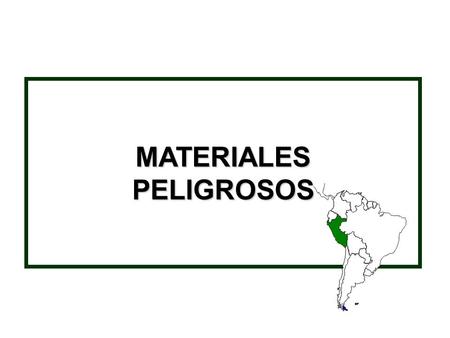 MATERIALES PELIGROSOS