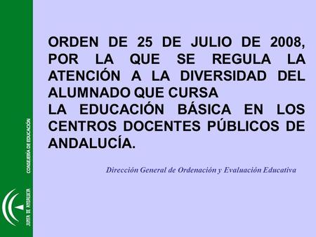 LA EDUCACIÓN BÁSICA EN LOS CENTROS DOCENTES PÚBLICOS DE ANDALUCÍA.