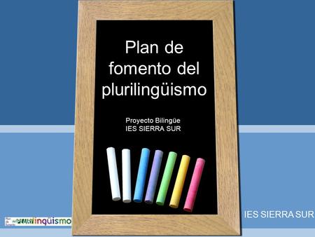Plan de fomento del plurilingüismo