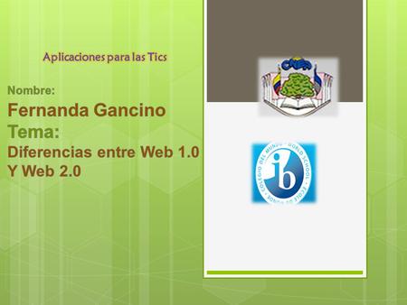 Web 1.0  Web 1.0 fue una de las primeras en salir con la aparición del internet hace 20 años. La web 2.0 salió aproximadamente hace 7 y 5 años.