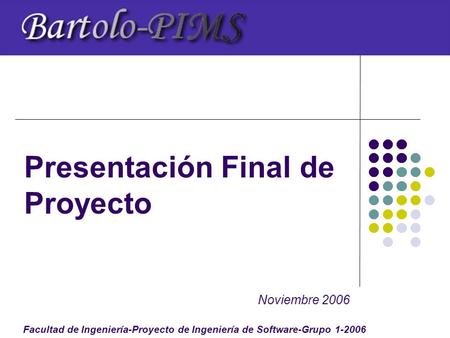 Presentación Final de Proyecto