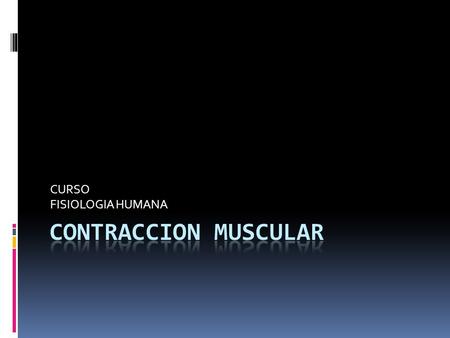 CURSO FISIOLOGIA HUMANA