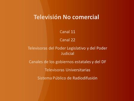 Televisión No comercial