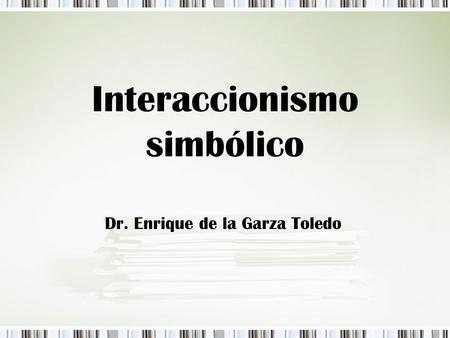 Interaccionismo simbólico