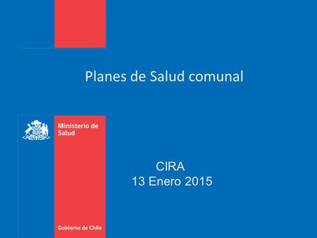 Planes de Salud comunal