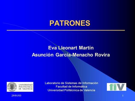 Eva Lleonart Martín Asunción García-Menacho Rovira