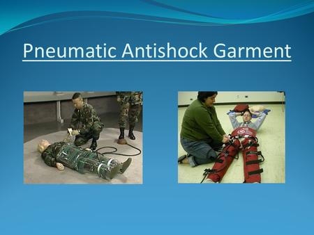 Pneumatic Antishock Garment
