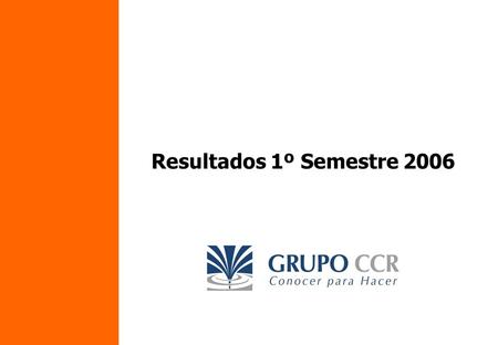 Resultados 1º Semestre 2006. El crecimiento del Interior INTERIOR PAÍS TOTAL PAÍS GRAN BUENOS AIRES CAPITAL Y GBA CAPITAL FEDERAL 1er semestre 2006 vs.