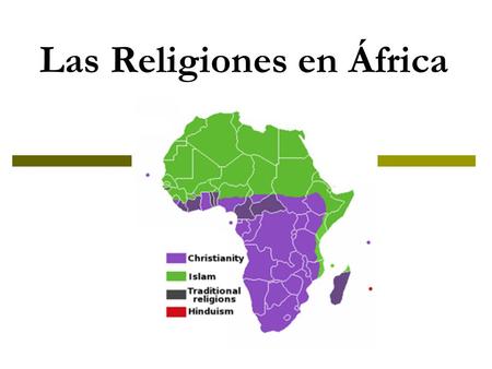 Las Religiones en África
