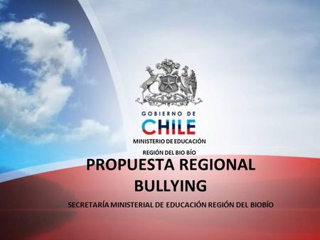 PROPUESTA REGIONAL BULLYING