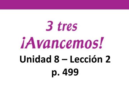 Unidad 8 – Lección 2 p. 499. el accessorio accessory.
