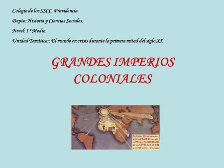 GRANDES IMPERIOS COLONIALES