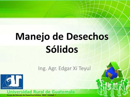 Manejo de Desechos Sólidos