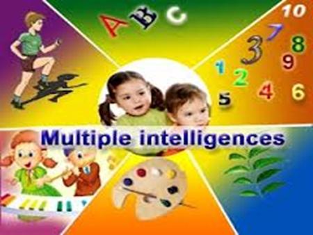 Multiple intelligences spatial intelligence involves the potential to recognize and use the patterns of wide space and more confined areas.