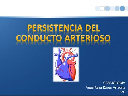 PERSISTENCIA DEL CONDUCTO ARTERIOSO