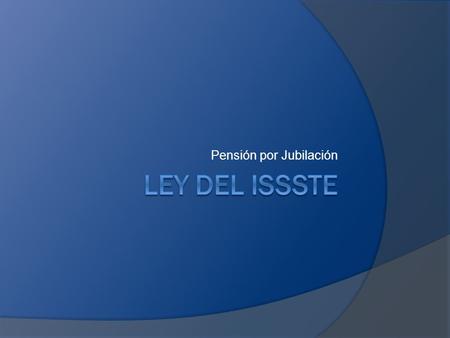 Pensión por Jubilación