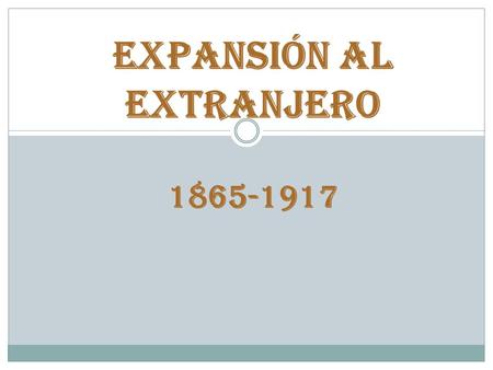 Expansión al Extranjero