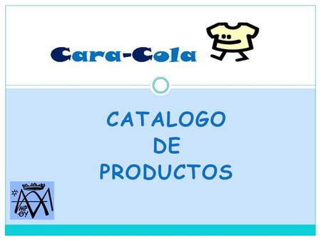 CATALOGO DE PRODUCTOS.