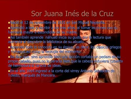 Sor Juana Inés de la Cruz