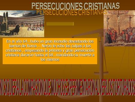 persecuciones cristianas