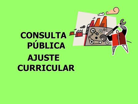 CONSULTA PÚBLICA AJUSTE CURRICULAR.