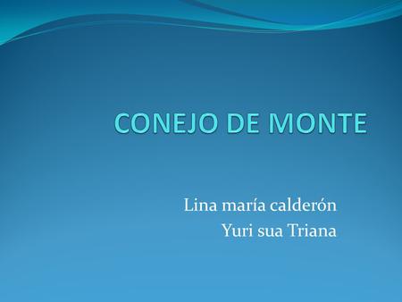 Lina maría calderón Yuri sua Triana