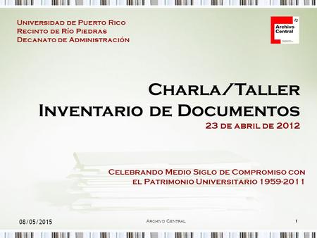 Inventario de Documentos