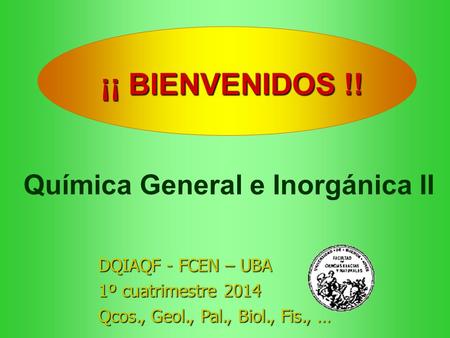 Química General e Inorgánica II