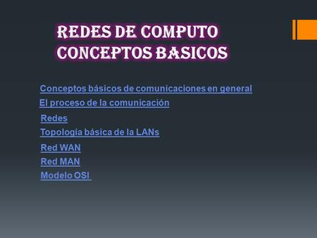 REDES DE COMPUTO CONCEPTOS BASICOS