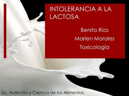 Benito Ríos Marlen Morales Toxicología