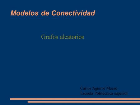 Modelos de Conectividad