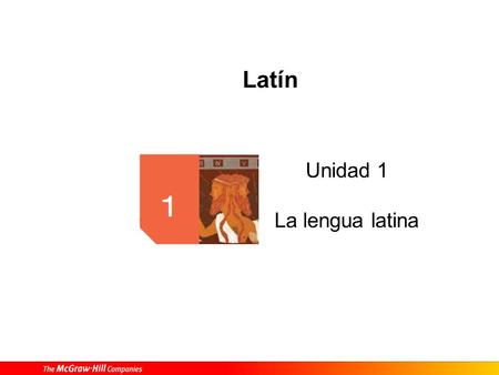 El género y la concordancia El orden de las palabras en latín