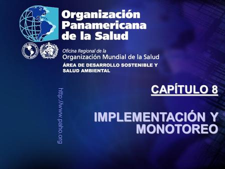 IMPLEMENTACIÓN Y MONOTOREO CAPÍTULO 8.