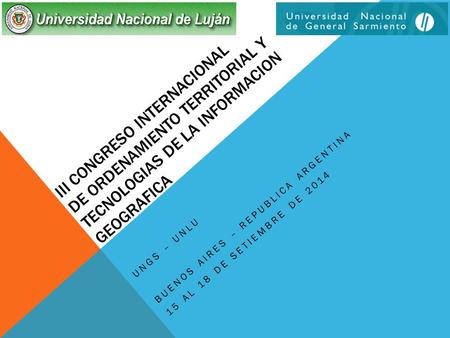 BUENOS AIRES – REPUBLICA ARGENTINA 15 AL 18 DE SETIEMBRE DE 2014