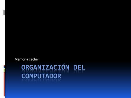 Organización del Computador
