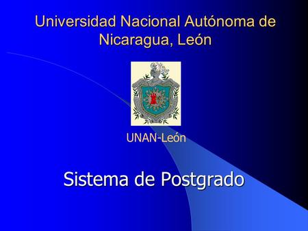 Universidad Nacional Autónoma de Nicaragua, León