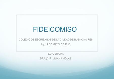 COLEGIO DE ESCRIBANOS DE LA CIUDAD DE BUENOS AIRES