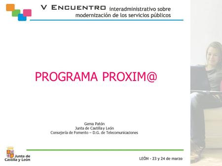 PROGRAMA Gema Patón Junta de Castilla y León