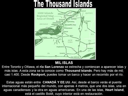 The Thousand Islands MIL ISLAS