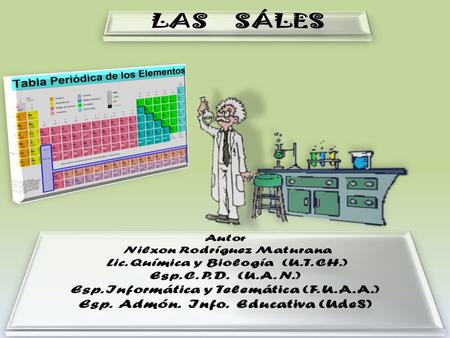 Autor: Lic. Q y B. Nilxon Rodríguez Maturana 1 Diga o escriba el nombre correcto para cada uno de los compuestos que a continuación se le indica, además.