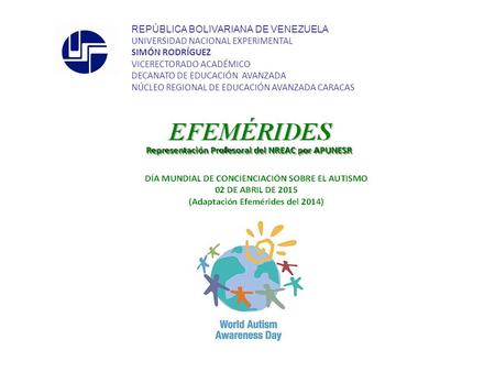 REPÚBLICA BOLIVARIANA DE VENEZUELA UNIVERSIDAD NACIONAL EXPERIMENTAL SIMÓN RODRÍGUEZ VICERECTORADO ACADÉMICO DECANATO DE EDUCACIÓN AVANZADA NÚCLEO REGIONAL.