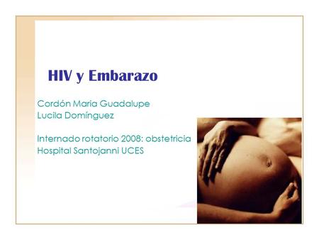 HIV y Embarazo Cordón Maria Guadalupe Lucila Domínguez