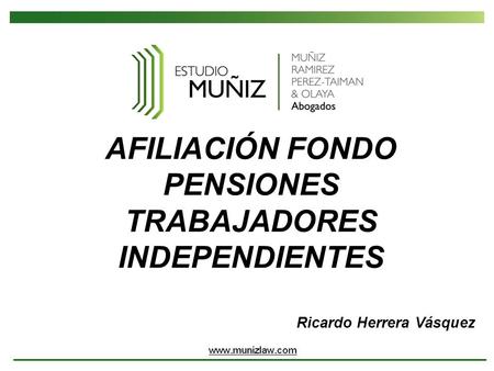 AFILIACIÓN FONDO PENSIONES TRABAJADORES INDEPENDIENTES