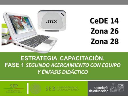 CeDE 14 Zona 26 Zona 28 ESTRATEGIA CAPACITACIÓN.