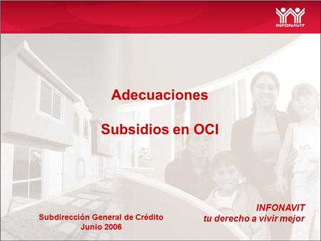 Adecuaciones Subsidios en OCI